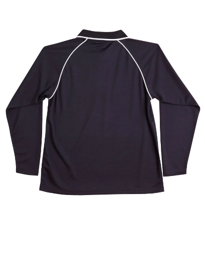 Picture of Winning Spirit, Childrens Cooldry Raglan L/S Polo